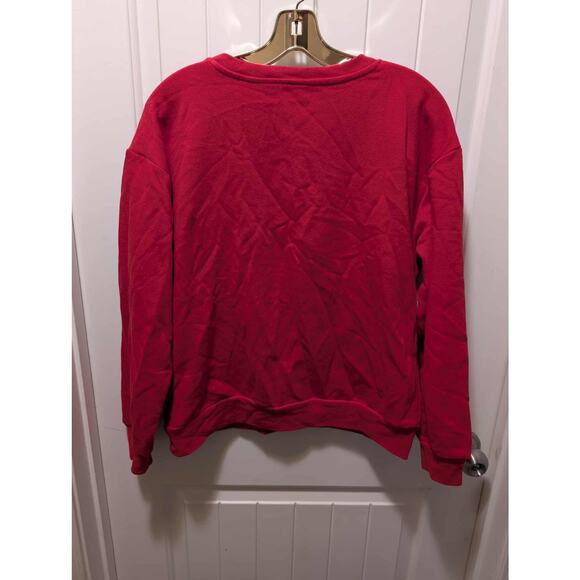 Disney 100 Mickey Holiday LIGHT UP Red Christmas Sweatshirt Holiday Size M - Picture 7 of 9